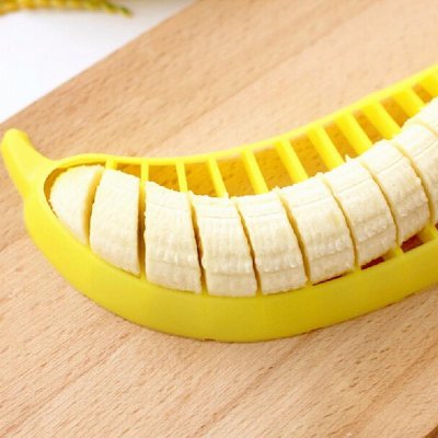 Bananenschneider - schneidet die ganze Banane einfach auf