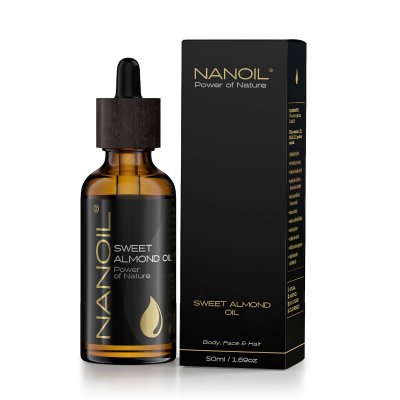Nanoil Sweet Almond 50 ml - Kasvoille, vartalolle ja hiuksille